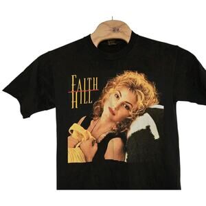 Vtg 90s Faith Hill Take Me As I Am Concert Tour Original Brockum T Shirt Large